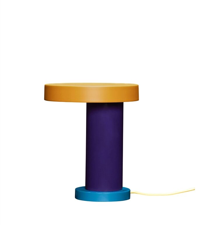 Magic bordlampe, lilla/gul