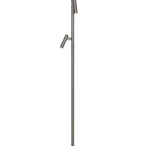 Makoto gulvlampe, satin krom