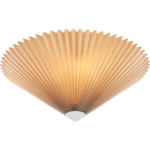 Markslöjd Plisado loftlampe, beige, Ø42 cm