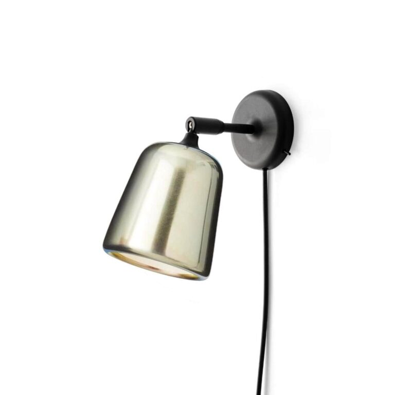 Material Væglampe Gul Stål - New Works