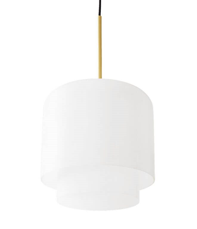 Megumi pendel Ø28, messing/opal