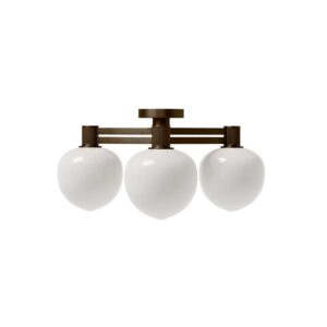 Memoir 3 loftlampe 120, bronze/opal