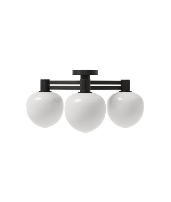 Memoir 3 loftlampe 120, sort/opal