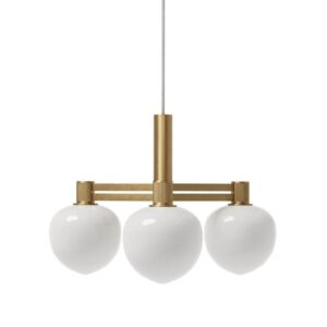 Memoir 3 lysekrone 120, messing/opal