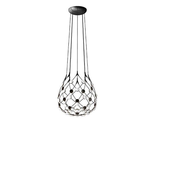 Mesh pendel Ø55 / 1 m ledning, sort