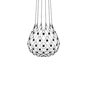 Mesh pendel Ø80 / 3 m ledning, sort