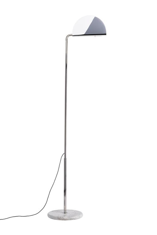 Mezzaluna gulvlampe, krom