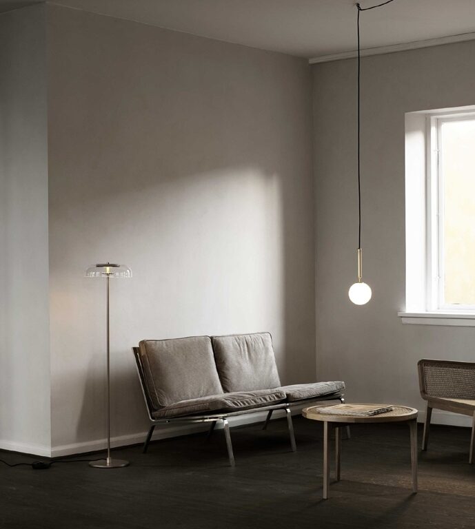 Miira 1 pendel, messing/opal