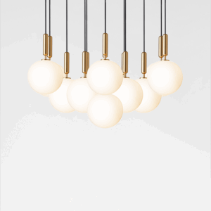 Miira 13 Large pendel, opal/messing