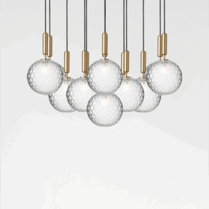 Miira 13 Large pendel, optic/messing