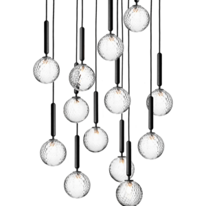 Miira 13 pendel, grå/klar