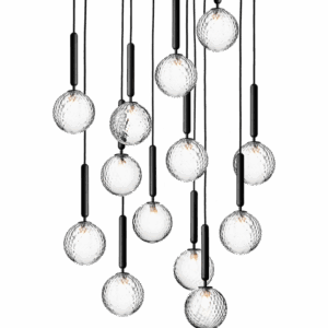 Miira 13 pendel, grå/klar