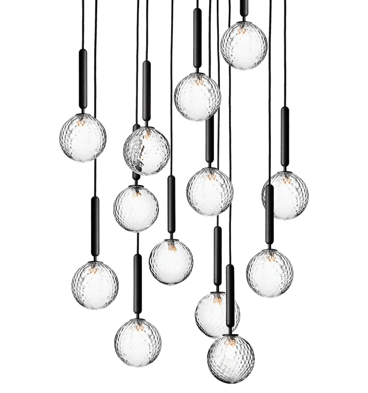 Miira 13 pendel, grå/klar