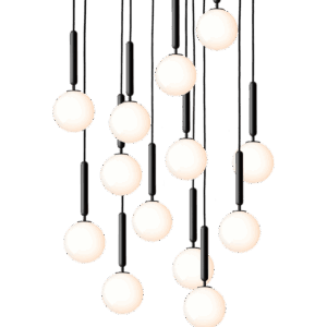 Miira 13 pendel, grå/opal