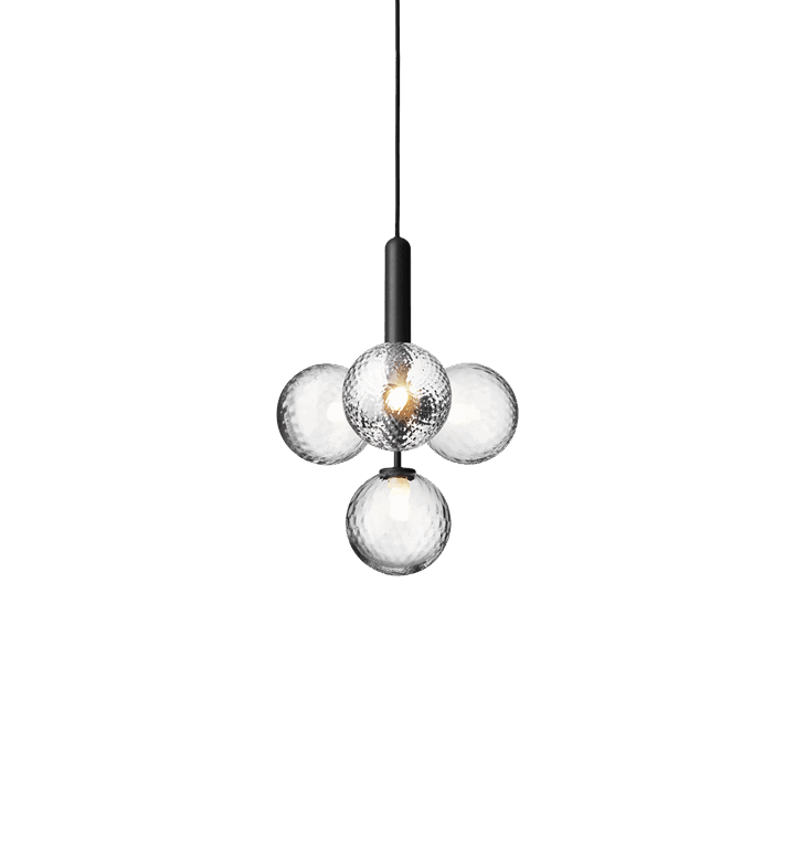 Miira 4 pendel, grå/klar