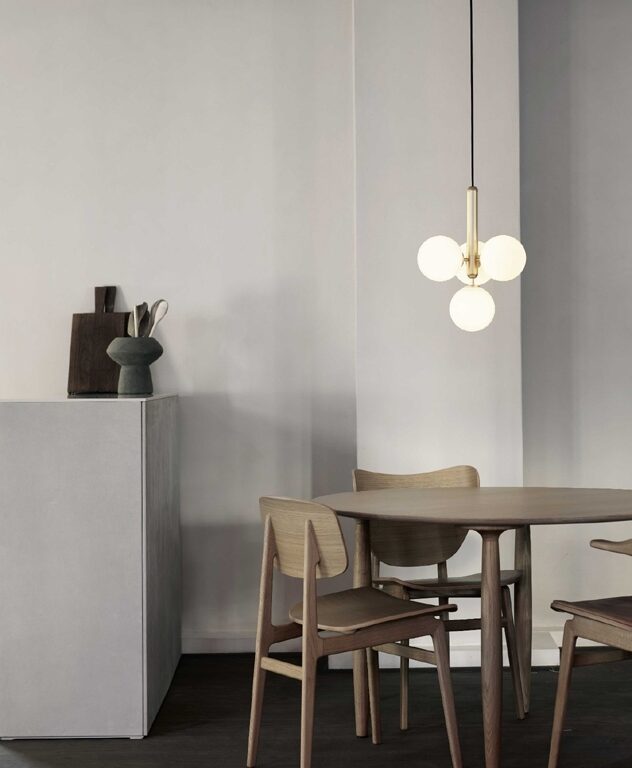 Miira 4 pendel, messing/opal