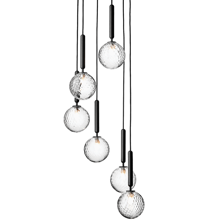 Miira 6 pendel, grå/klar