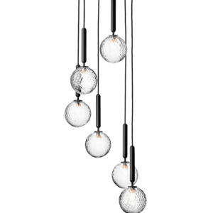 Miira 6 pendel, grå/klar