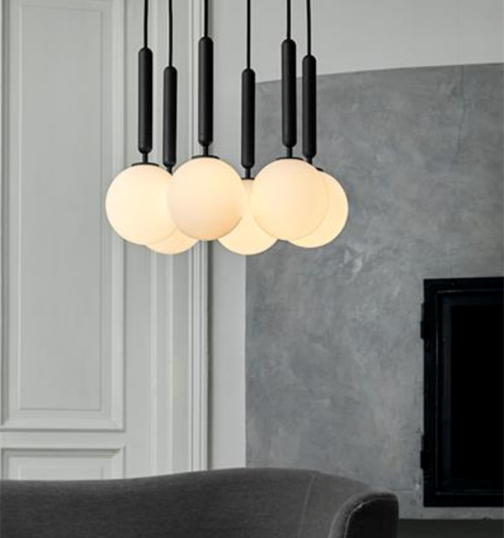 Miira 6 pendel, grå/opal