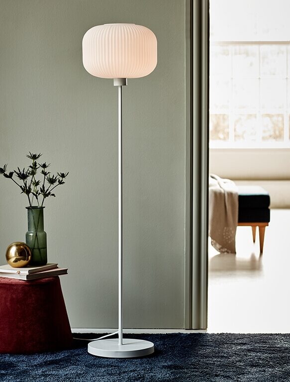 Nordlux Milford E27 Hvid/Opal Gulvlampe