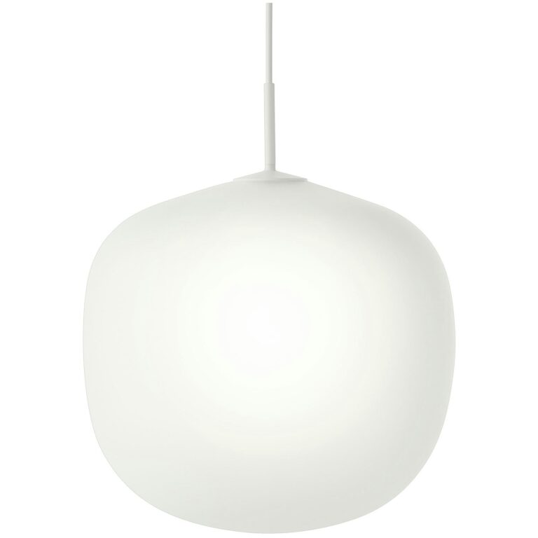 Muuto Rime Pendel Ø45 Cm - Pendler Mundblæst Glas Hvid - 22413