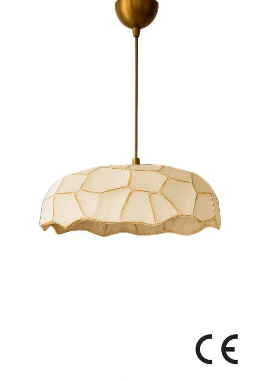 NORDVÄRK BK197 loftlampe, m. justerbar højde - ecru cement og metal