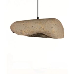 NORDVÄRK BK219 loftlampe, m. justerbar højde - grå cement og sort metal