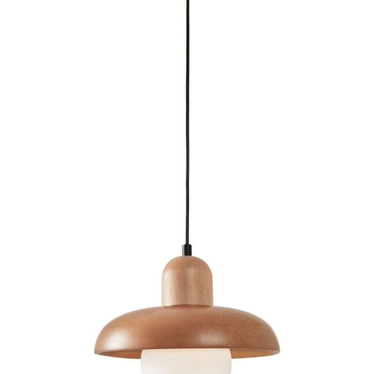 NORDVÄRK Hand Loftlampe Justerbar Højde Egetræ Metal