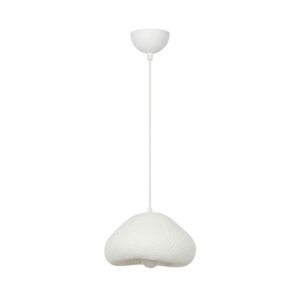 NORDVÄRK Lora-30-Nua loftlampe - hvid glasfiber og metal