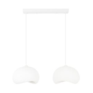 NORDVÄRK Yontu-15852 loftlampe, justerbar højde - hvid glasfiber og metal