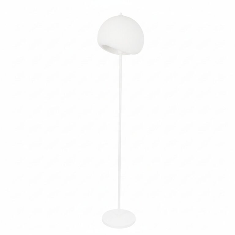 NORDVÄRK Yontu-15854 gulvlampe - hvid glasfiber og metal