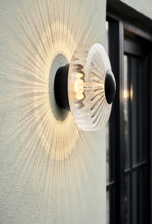 New Wave Optic Outdoor væglampe dæmpbar, clear