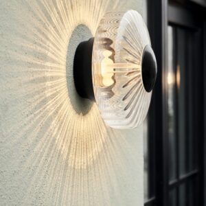 New Wave Optic Outdoor væglampe dæmpbar, clear