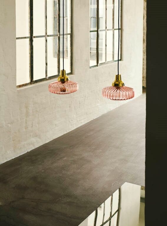 New Wave Optic pendel, rosa