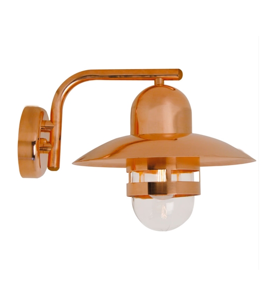 Nibe udendørs væglampe, kobber - seaside