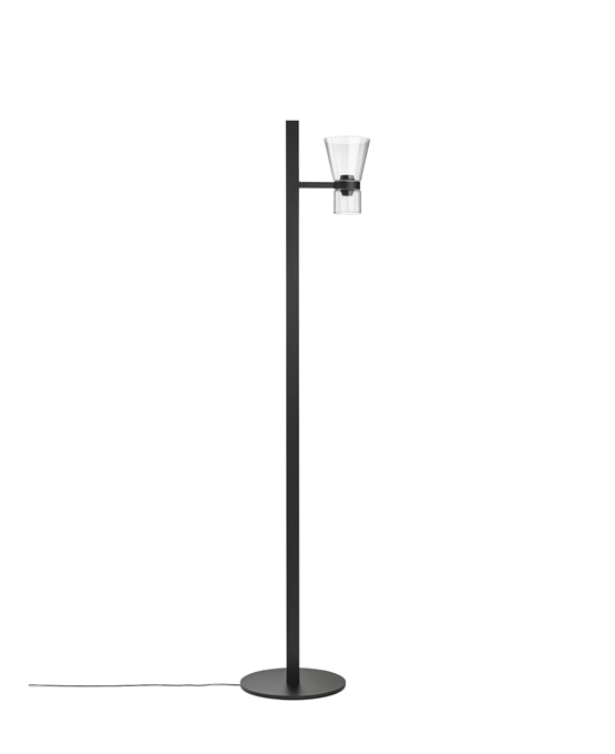 Nocturne F1 Cone gulvlampe, sort