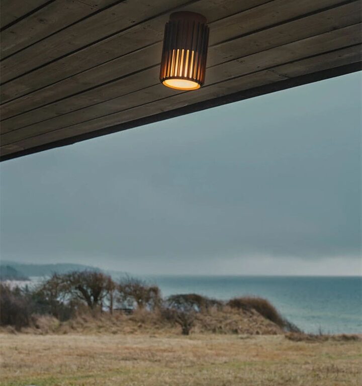 Aludra udendørs loftlampe, seaside metallisk brun