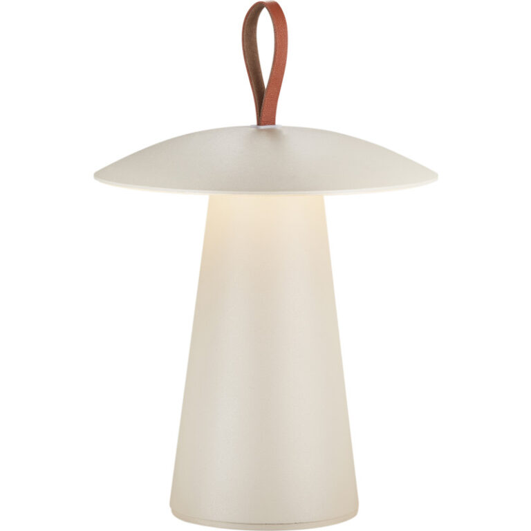 Nordlux Ara To-Go genopladelig udendørs bordlampe, beige