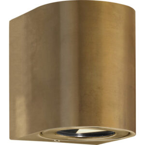 Nordlux Canto 2 udendørs væglampe, messing