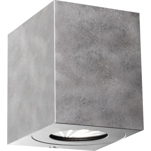 Nordlux Canto Kubi 2 udendørs væglampe, galvaniseret stål