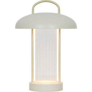 Nordlux Mirano genopladelig bordlampe, beige