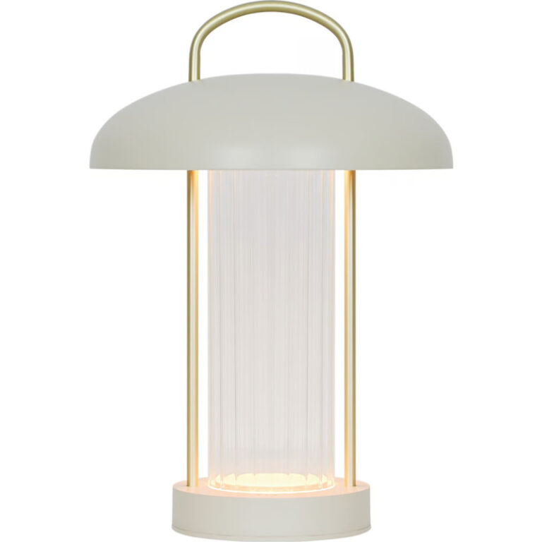 Nordlux Mirano genopladelig bordlampe, beige