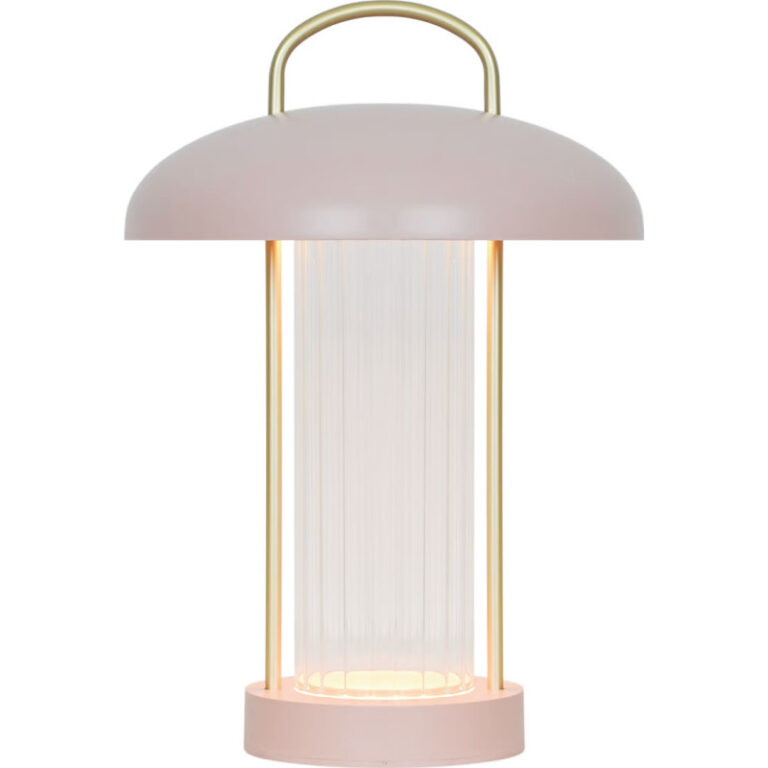 Nordlux Mirano genopladelig bordlampe, lyserød