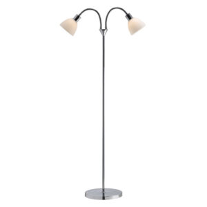 Nordlux Ray 2-armet gulvlampe - opal