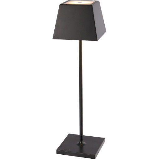 Nordtronic Conexos genopladelig bordlampe, sort
