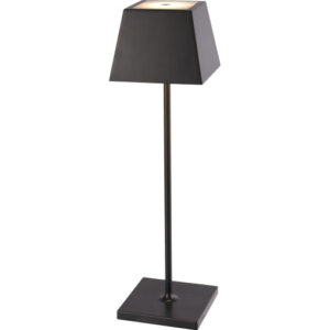 Nordtronic Conexos genopladelig bordlampe, sort