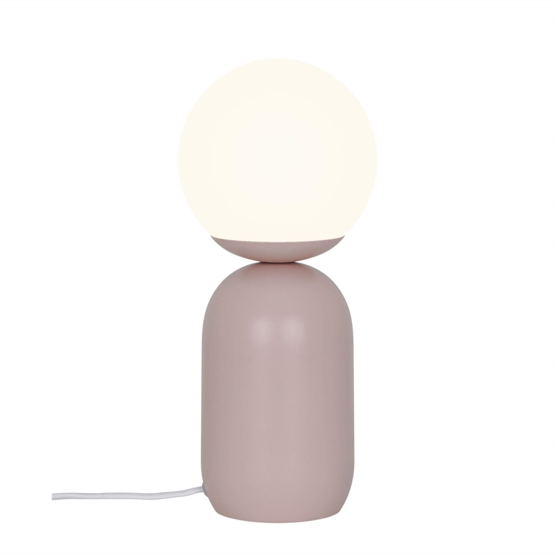 Notti bordlampe, støvet rosa