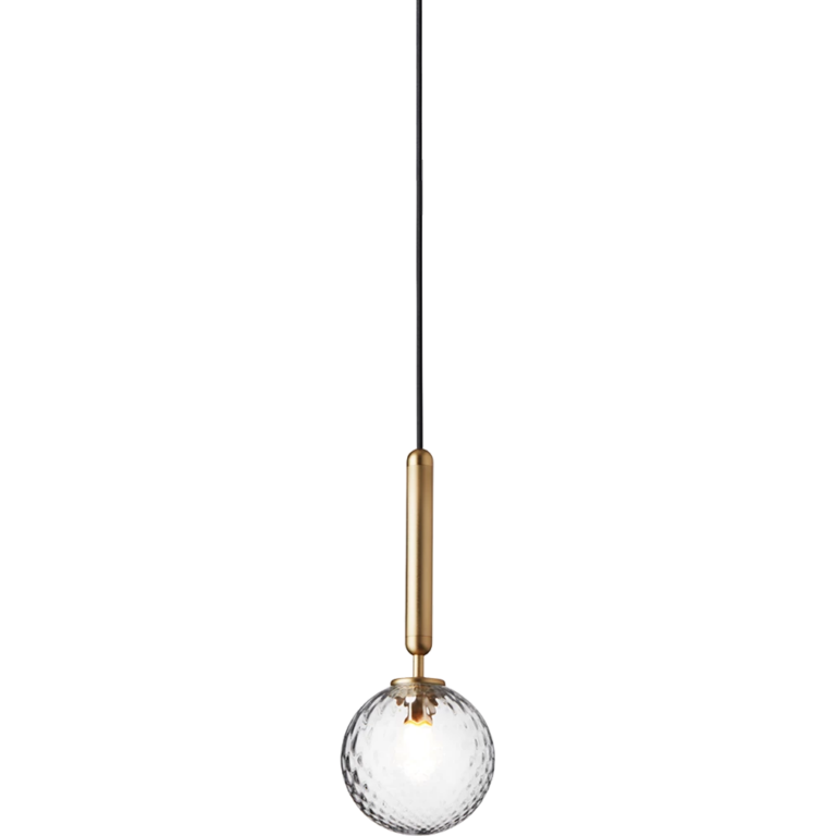 Nuura Miira 1 Pendel 140 mm Messing / - Pendler Glas Klar Pendel