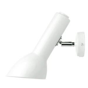 Oblique Væglampe, hvid blank