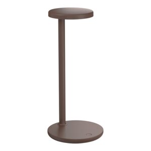 Oblique bordlampe, mat brun